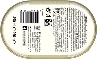 List of product ingredients Glace Vanille douce de Sava, Les Bio Carte d'Or 250 g (450ml)