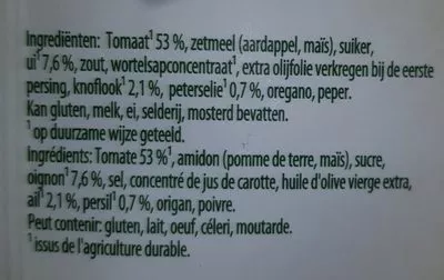 Liste des ingrédients du produit Soupe italienne a la tomate Knorr 