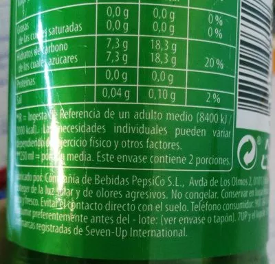 List of product ingredients 7 up 7 Up 