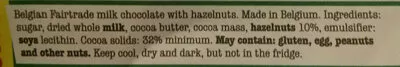 Liste des ingrédients du produit Tony's chocolonely hazlenut milk chocolate Tony's Chocolonely 180 g