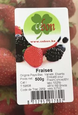 List of product ingredients Fraises  