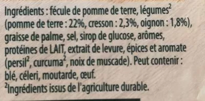 Liste des ingrédients du produit Knorr Soupe Velouté de Cresson 53g 4 Portions Knorr, Unilever 53 g