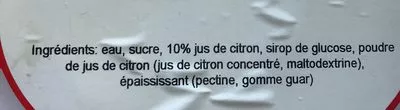 List of product ingredients Sorbet au citron Glace de la Ferme 