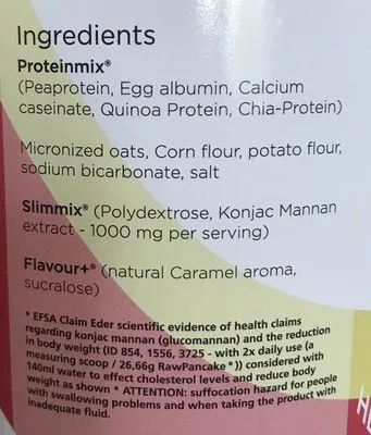 Liste des ingrédients du produit ROHPANCAKE Cleanfoods 