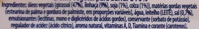 Liste des ingrédients du produit Creme vegetal Becel 450 g