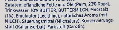 List of product ingredients Rama mit butter und meersalz. Mopro Rama 225g