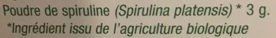 Liste des ingrédients du produit Spirulina Bio Marcus Rohrer 54 g (180 comprimés)