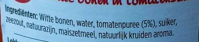 List of product ingredients Witte bonen in tomatensaus hak 360 g