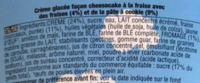 List of product ingredients Strawberry Cheesecake Ben & Jerry's 450 g