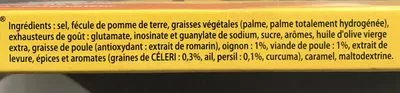 List of product ingredients Knorr Bouillon Poule 24 Cubes 240g Knorr 240 g