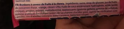 Lista de ingredientes del producto Mentos Fruit 4PK Mentos 