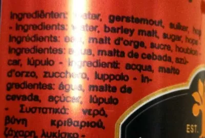 Lista de ingredientes del producto Dranjeboom Dranjeboom 50 cL