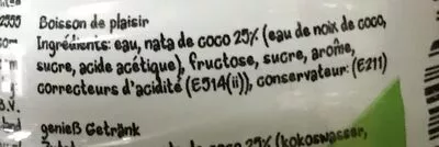 List of product ingredients Mogu Mogu Sappé 320 ml
