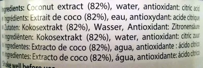 List of product ingredients Coconut Milk deSiam 400ml