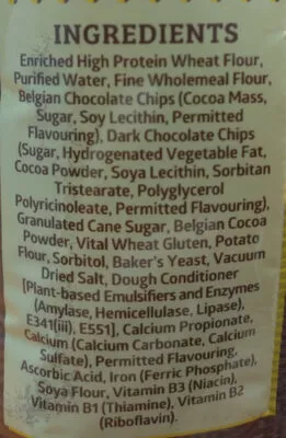 Liste des ingrédients du produit Double Belgian Chocolate Sunshine 60 g