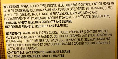 List of product ingredients Milk Rusk Britannia Industries Ltd. 