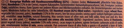 Lista de ingredientes del producto Original Neapolitaner Manner 