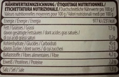 Liste des ingrédients du produit Weizenmischbrot Ölz 500 g