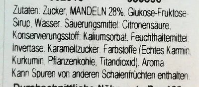 List of product ingredients Marzipanfigur Happy Snacks GmbH 28 g