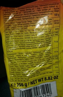Lista de ingredientes del producto Oignons frits 250g Niko 250 g
