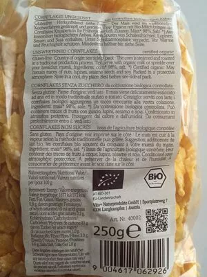 Liste des ingrédients du produit Bio Cornflakes, Ungesüßt Verival 250 g