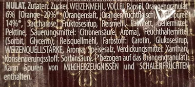List of product ingredients Winterkuchen Orange Ölz 400g