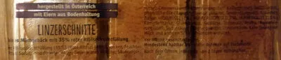 Lista de ingredientes del producto Linzer Schnitte 3er Clever 225 g