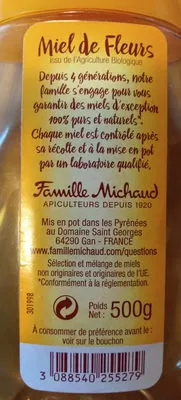 Liste des ingrédients du produit lune de miel famille michaud 500g