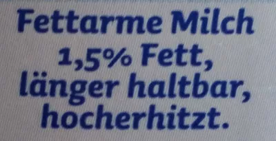 Lista de ingredientes del producto Halbfett Milch NÖM 1 l