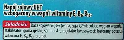 List of product ingredients Napój sojowy klasyczny Vitanella, Mona Naturprodukte 1 l
