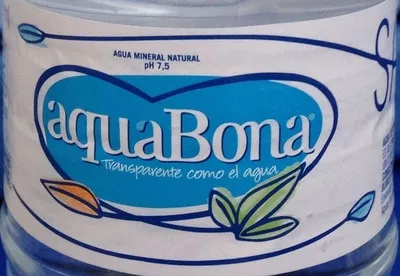 Lista de ingredientes del producto Agua mineral natural AquaBona 350 ml