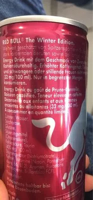 Liste des ingrédients du produit red bull winter edition Red Bull 