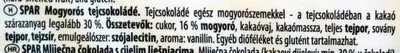 Liste des ingrédients du produit Whole Nut Spar 100 g