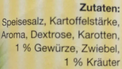 Liste des ingrédients du produit Klare Suppe Auinger 