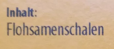 Lista de ingredientes del producto Flohsamen Schalen Urkornhof 400 g