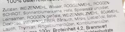 Lista de ingredientes del producto Wald- & Wiesenkrone Bernds Welt 2