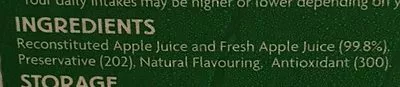 Liste des ingrédients du produit Apple juice Coles 