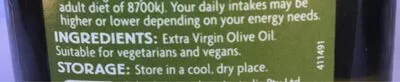Liste des ingrédients du produit Extra Virgin Olive Oil Coles 