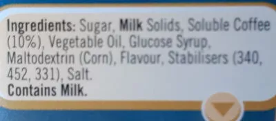 Lista de ingredientes del producto Message salted caramel nescafe 180g