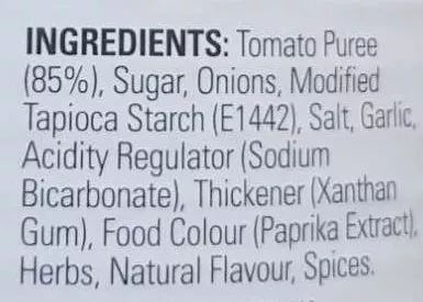 List of product ingredients Condensed Tomato Soup Campbells 420g