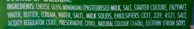 Lista de ingredientes del producto Cheese slices Bega 250 g