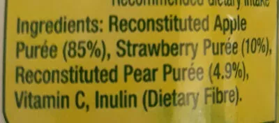Lista de ingredientes del producto Strawberry squeeze Golden Circle 120g