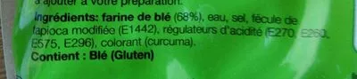 Lista de ingredientes del producto Hokkien Nudeln Chef’s World 200 g