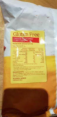 Lista de ingredientes del producto Cheese Flavoured corn chips Coles 200g