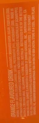 List of product ingredients sunkist  1.25l