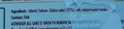 Liste des ingrédients du produit Tasmanian Cold Smoked Salmon Huon 90 g