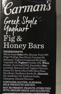 Liste des ingrédients du produit Greek style yogurt Carman's 