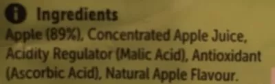 Liste des ingrédients du produit Apple Puree  