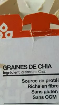 List of product ingredients Graines de CHIA  