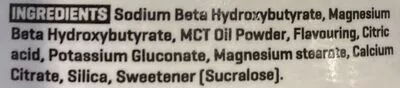 List of product ingredients Keto+ Bulk Nutrients 430g